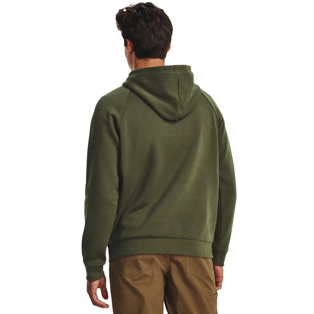 'Under Armour' Men's UA Rival Fleece Antler Hoodie - Marine OD Green