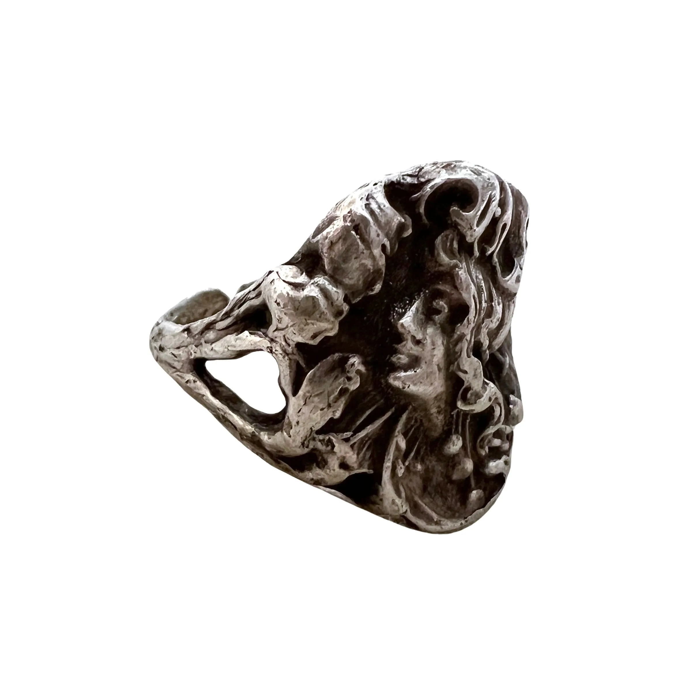 V I N T A G E // fantastic femme / sterling silver goddess ring / size 5.5