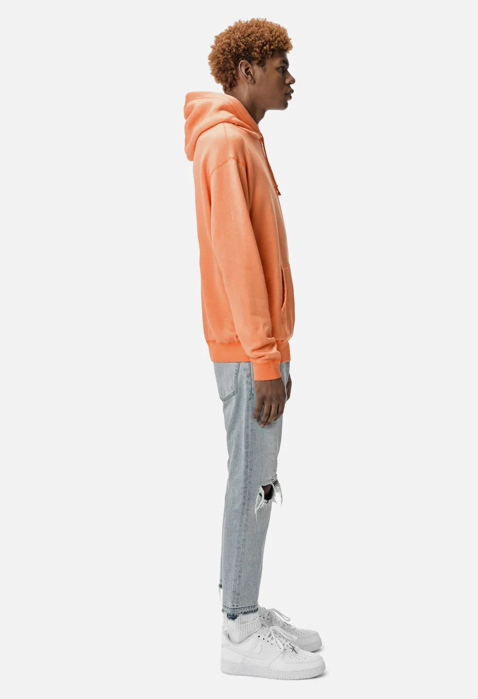 Vintage Fleece Hoodie / Orange