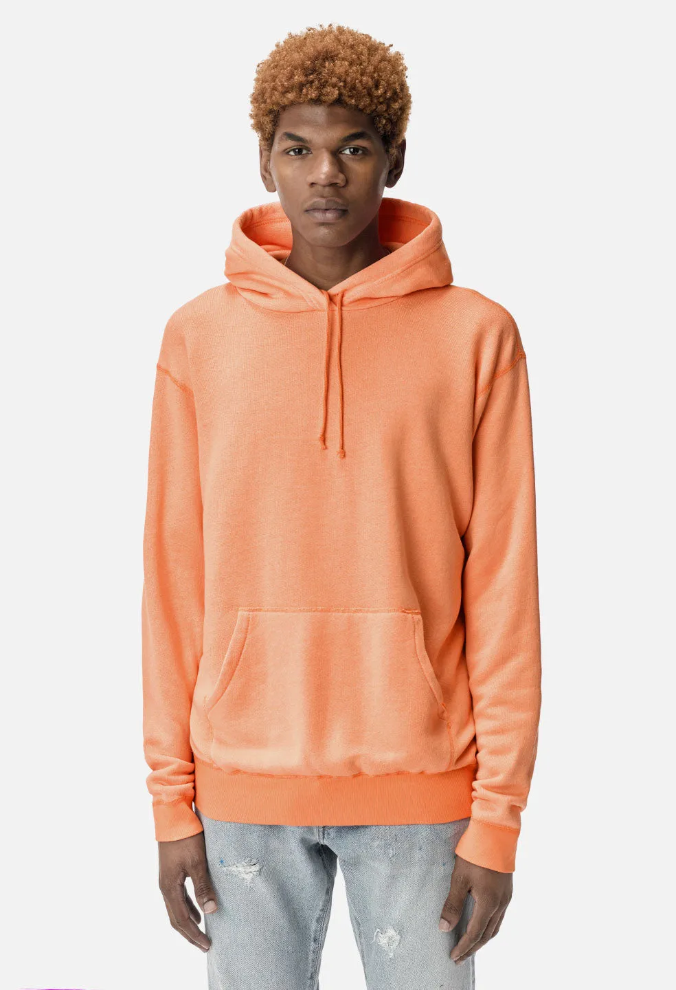 Vintage Fleece Hoodie / Orange