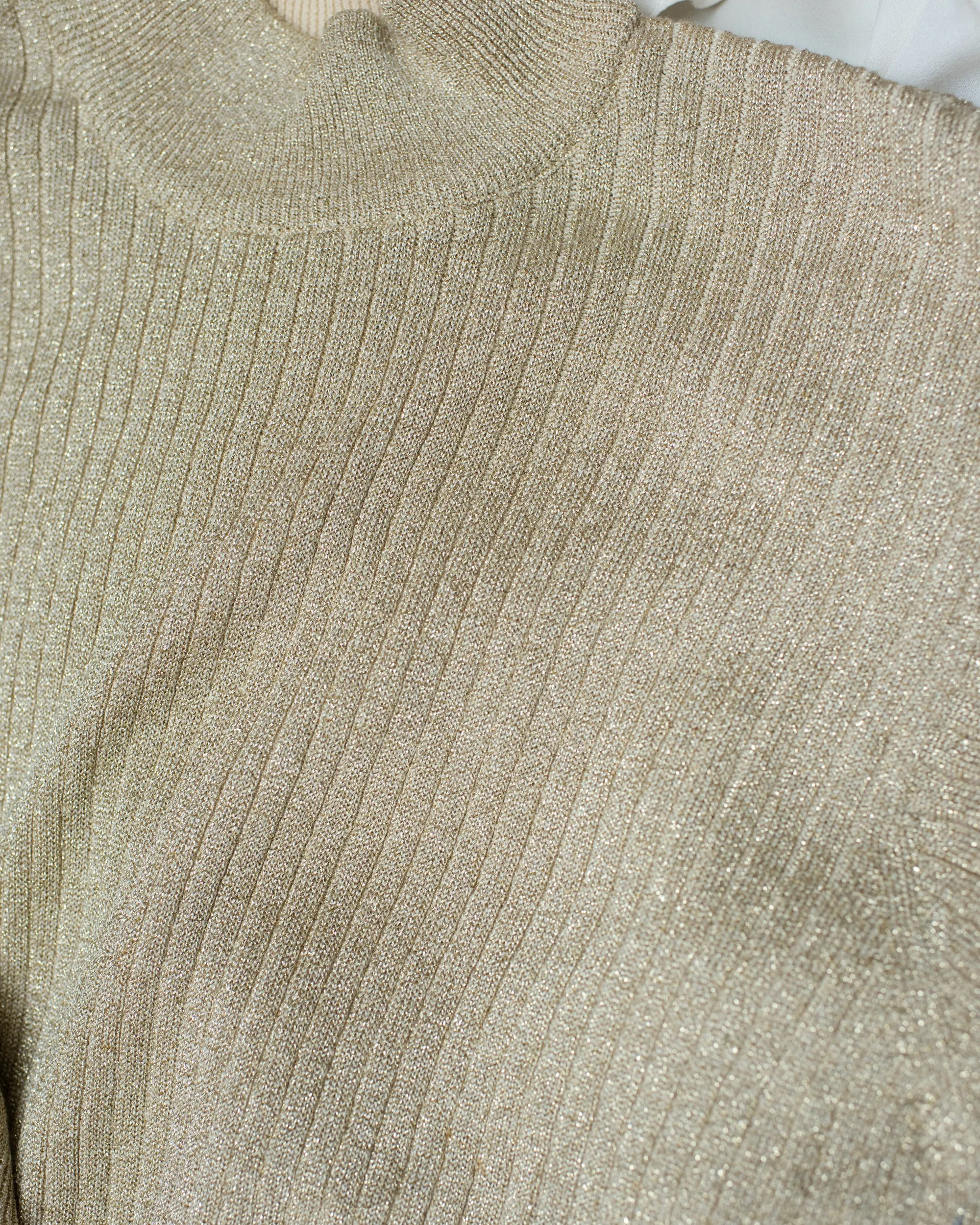 Vintage Gold Rib Knit Tee (S-L)