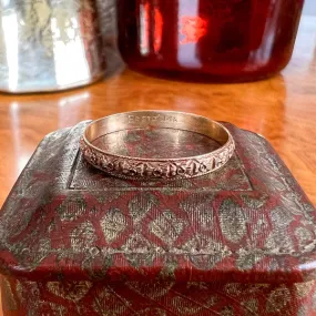 Vintage Patterned Wedding Band