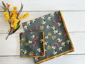 Wild Flowers Cloth Napkins, set of four