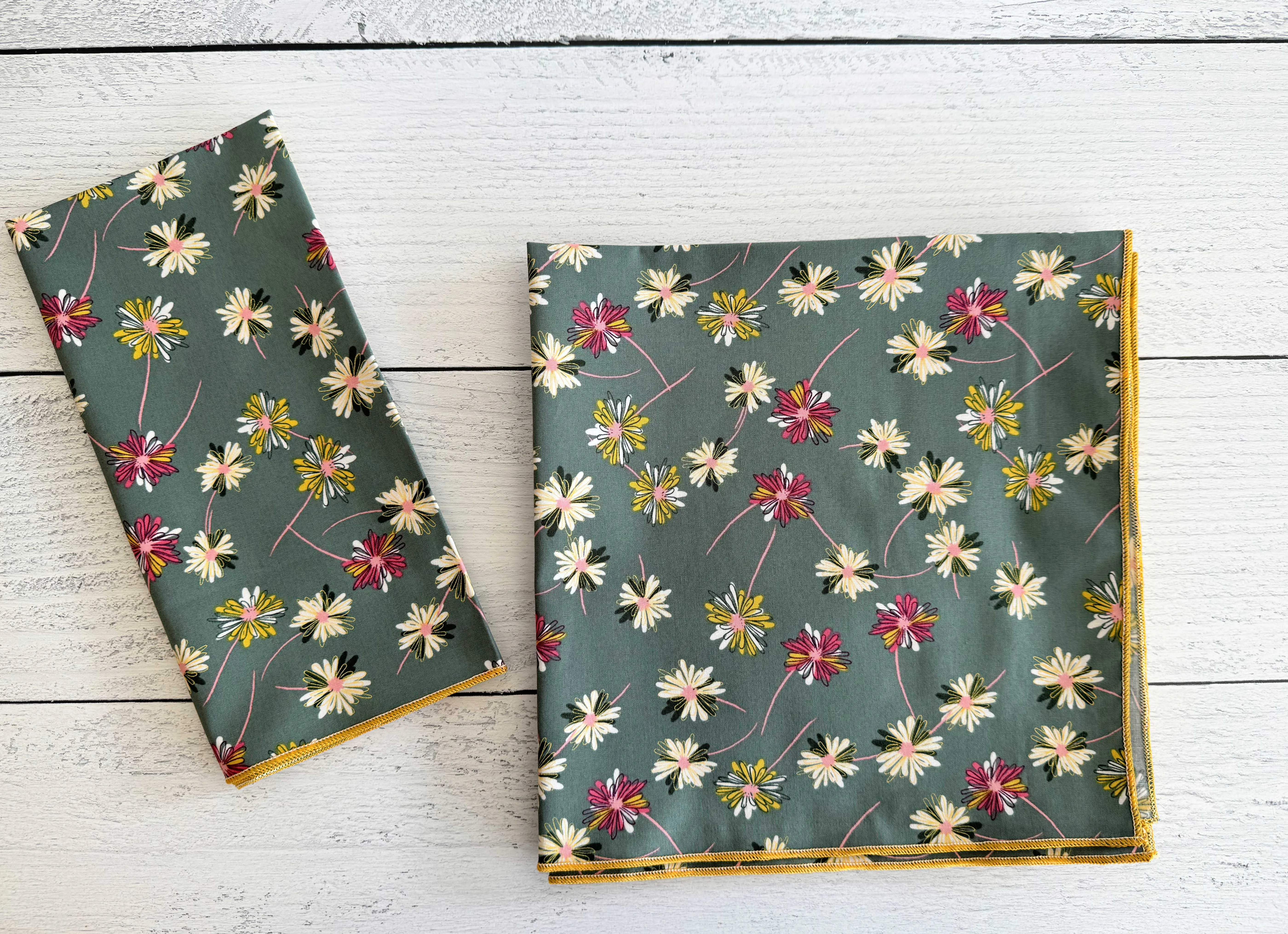 Wild Flowers Cloth Napkins, set of four